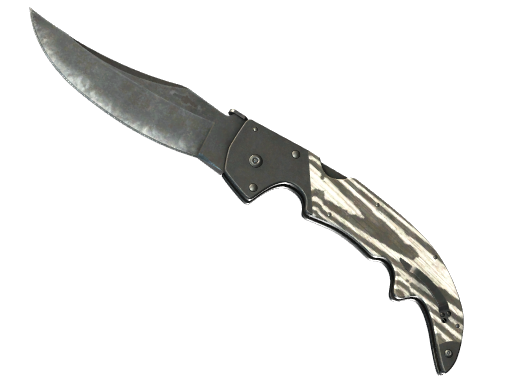 ★ Falchion Knife | Black Laminate (Well-Worn)
